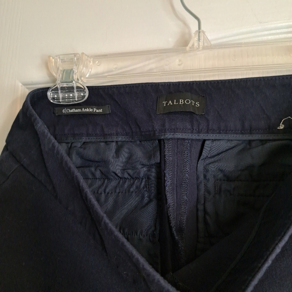 Talbots Navy Ankle Pants CHATHAM - Picture 3 of 5